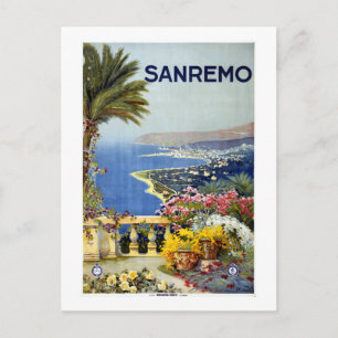 Vintage San Remo Italy Travel Postcard
