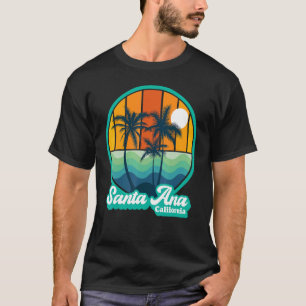 Vintage Santa Ana California Summer Vacation Beach T-Shirt