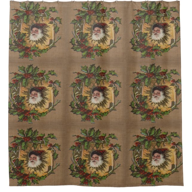 Vintage Santa Antique Holly Christmas (Front)
