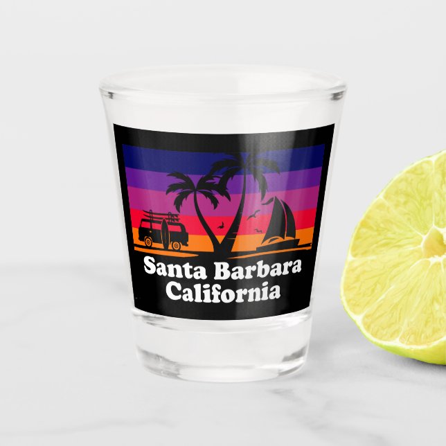 Vintage Santa Barbara California Shot Glass (Front)