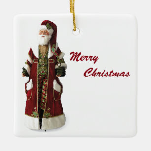 **VINTAGE SANTA** CERAMIC ORNAMENT