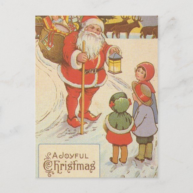 VINTAGE SANTA & CHILDREN POSTCARDS (Front)