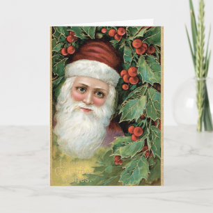 Vintage Santa Christmas Card