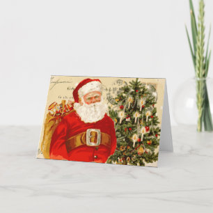 Vintage Santa Christmas Card