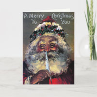 Vintage Santa Christmas Card