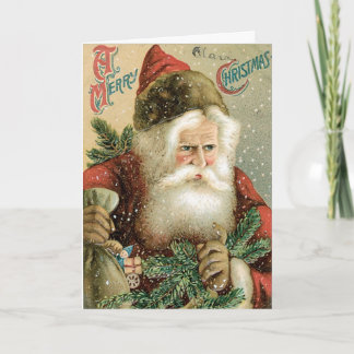 Vintage Santa Christmas Card