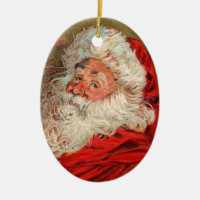 Vintage Santa Christmas Ornament