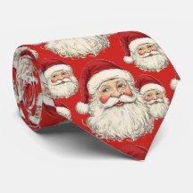 Vintage Santa Christmas Red