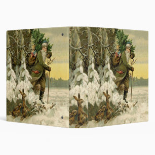 Vintage Santa Christmas Victorian Holiday Tree Binder