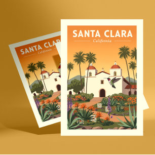 Vintage Santa Clara California Postcard