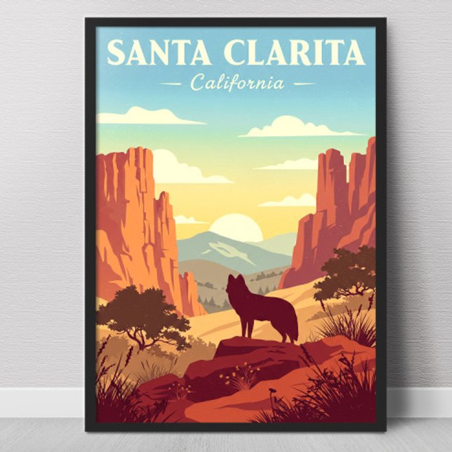 Vintage Santa Clarita California Poster (Creator Uploaded)