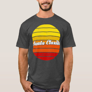 Vintage Santa Clarita City California Retro Sunset T-Shirt