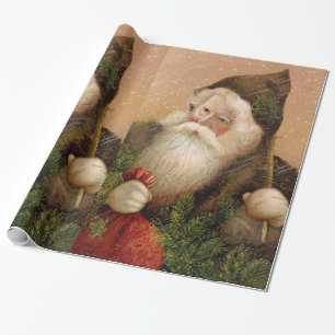 Vintage Santa Claus 8 Wrapping Paper