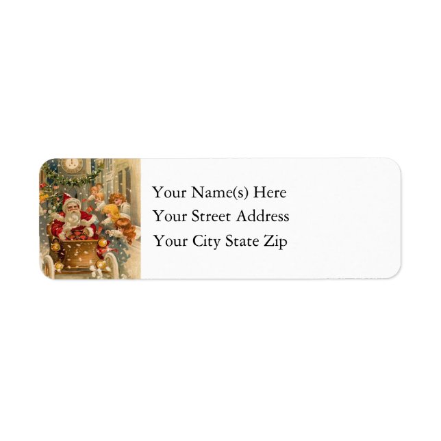 Vintage Santa Claus Arrives in Model T (Front)