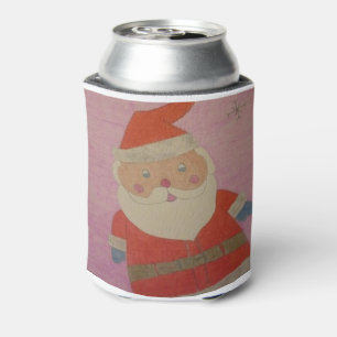 Vintage Santa Claus Can Cooler