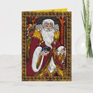 Vintage Santa Claus Card_Inside Art Holiday Card