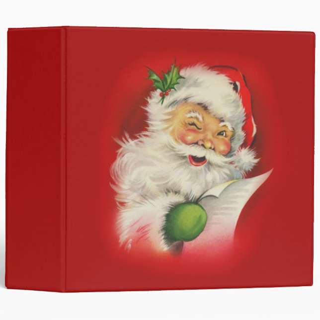 Vintage Santa Claus Christmas Binder (Front/Spine)