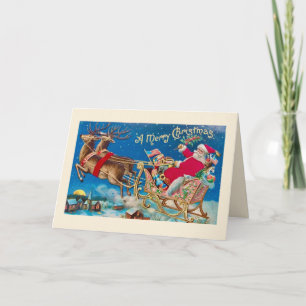 Vintage Santa Claus Christmas Card