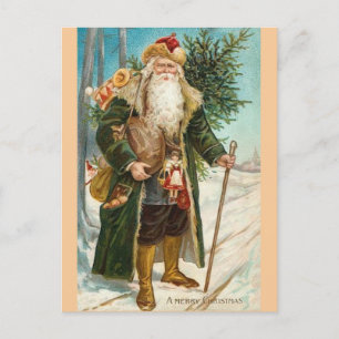 Vintage Santa Claus Christmas Card