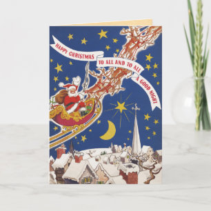Vintage Santa Claus Christmas Card