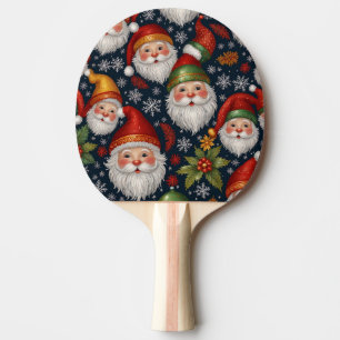 Vintage Santa Claus Christmas Collection Ping Pong Paddle