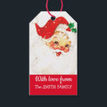Vintage Santa Claus Christmas Gift Tags<br><div class="desc">Customizable vintage holiday Santa design.</div>