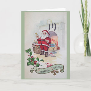 Vintage Santa Claus Christmas Greeting Card