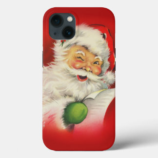 Vintage Santa Claus Christmas iPhone 13 Case