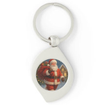 Vintage Santa Claus Christmas Winter Wonderland