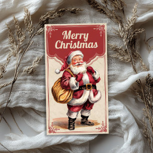 Vintage Santa Claus decoupage paper 