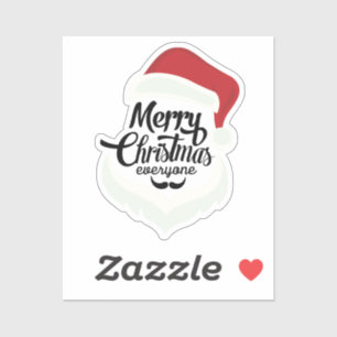 Vintage Santa Claus Face Christmas Art