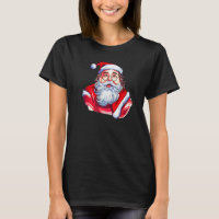 Vintage Santa Claus Face Christmas Kids Boys Girl 