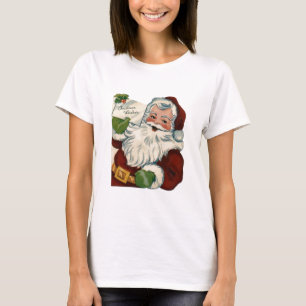 Vintage Santa Claus Face Gifts T-Shirt