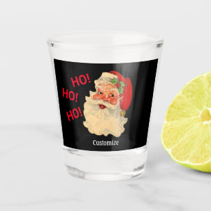 Vintage Santa Claus Face Shot glass