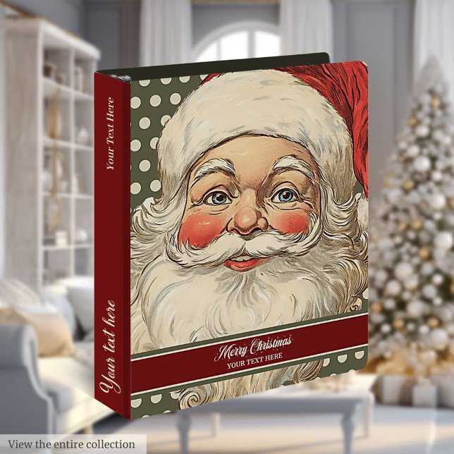Vintage Santa Claus Holiday Album Binder (Vintage Santa Claus Holiday Album Binder)