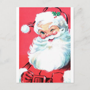 Vintage Santa Claus Holiday Postcard