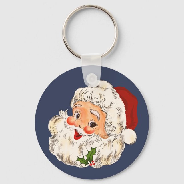 Vintage Santa Claus Keychain (Front)