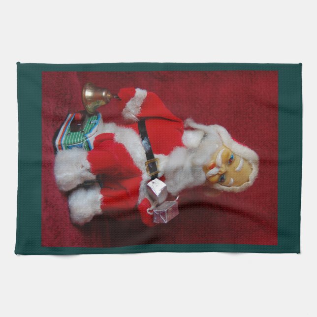 Vintage Santa Claus Kitchen Towel (Horizontal)