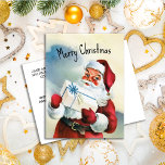 Vintage Santa Claus Merry Christmas  Holiday Postcard<br><div class="desc">Vintage Santa Claus "Merry Christmas" postcard.  Personalized on the back with your own message.</div>