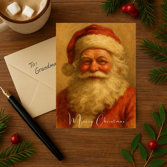 Vintage Santa Claus Merry Christmas  Postcard (Creator Uploaded)