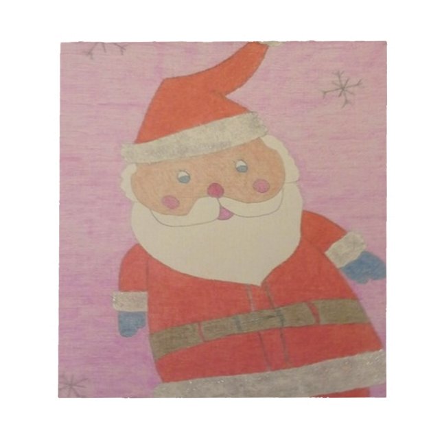 Vintage Santa Claus Notepad (Front)