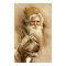 Vintage Santa Claus & Pet Pit Bull Dog