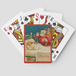 Vintage Santa Claus Playing Cards