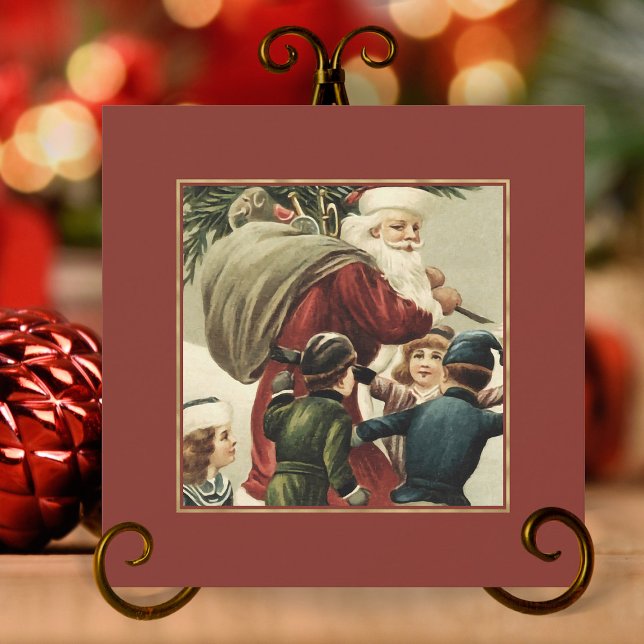 Vintage Santa Claus Retro Christmas Cards (vintage santa claus christmas cards,vintage santa claus,retro christmas cards,vintage christmas card)