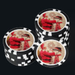 Vintage Santa Claus Snowman Winter Christmas Poker Chips<br><div class="desc">Vintage Santa Claus Snowman Winter Christmas Poker Chips features a jovial Santa Claus and snowman in the snow. Perfect as stocking fillers and gifts for family and friends for the Christmas holidays. Part of a collection. Designed by Evco Holidays www.zazzle.com/store/evcoholidays</div>