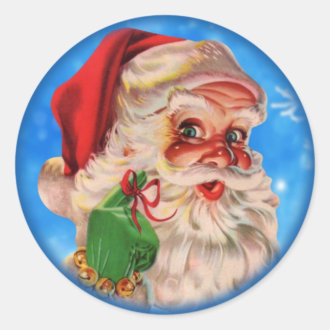 Vintage Santa Claus sticker (Front)