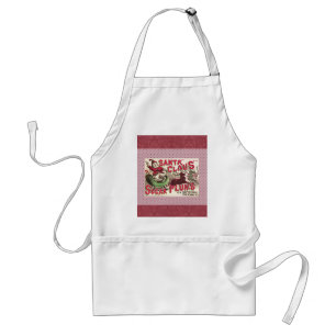 Vintage Santa Claus Sugar Plums Ad Antique Candy Standard Apron