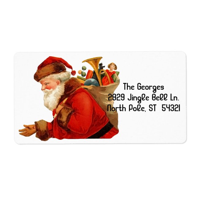 Vintage Santa Claus Toys Christmas Holidays (Front)
