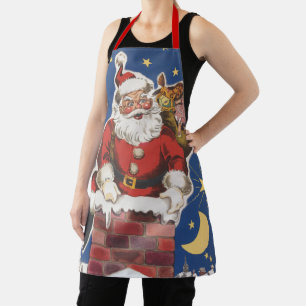 Vintage Santa Claus, Twas Night Before Christmas Apron