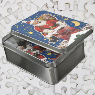 Vintage Santa Claus, Twas Night Before Christmas Jigsaw Puzzle